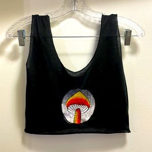 Mushroom crop top